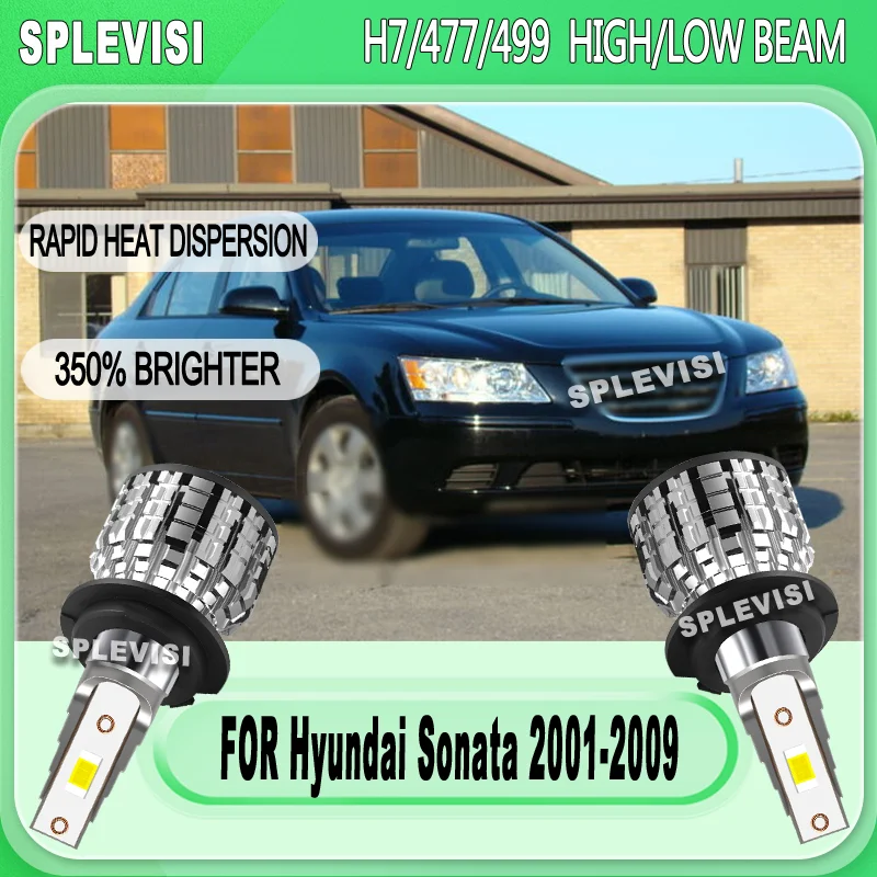 

Clear Visibility at Night Worry-Free Warranty LED HIGH/LOW BEAM For Hyundai Sonata 2001 2002 2003 2004 2005 2006 2007 2008 2009