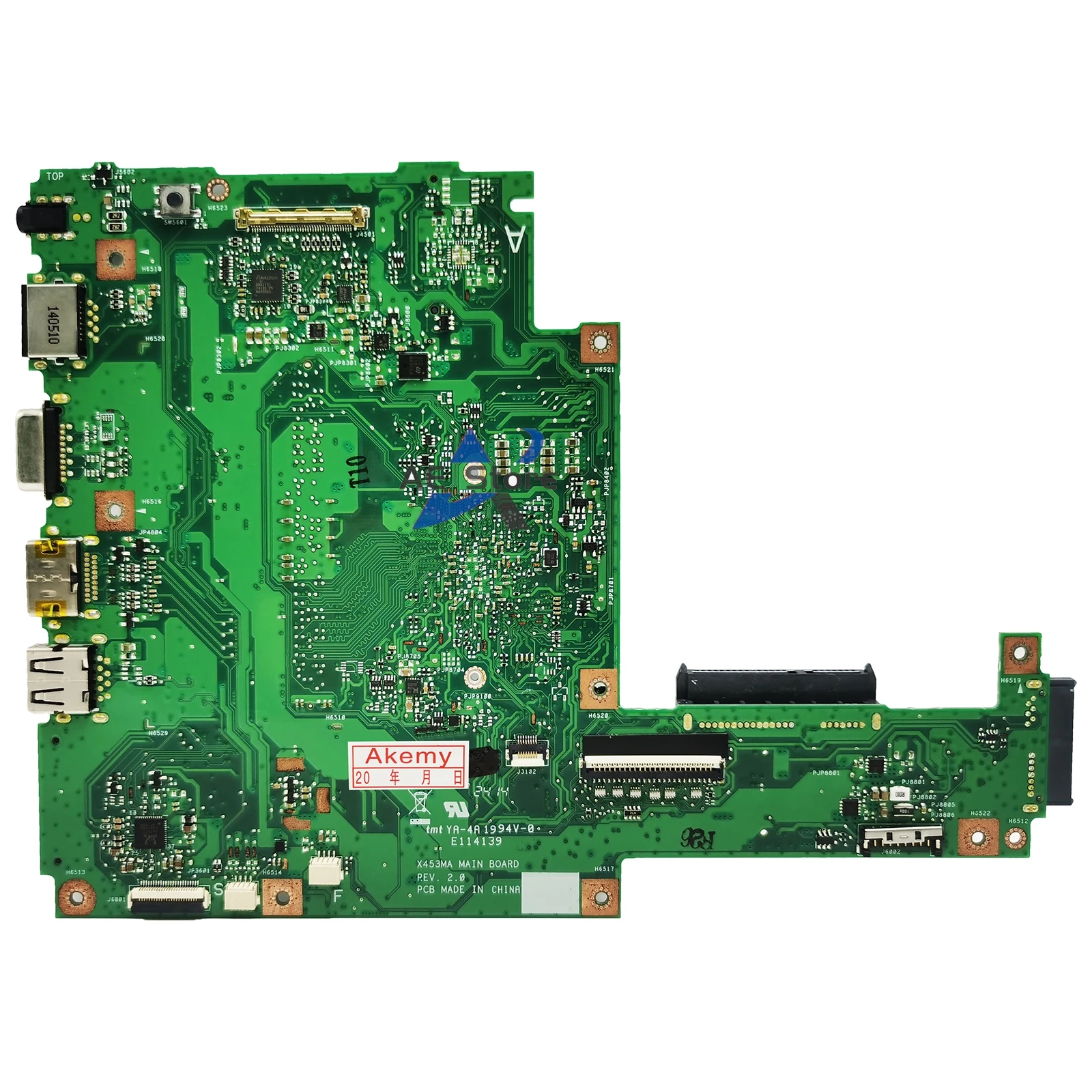 X453M Mainboard For ASUS X453MA P453MA F453MA Laptop Motherboard N2830/N2840 N2930/N2940 N3530/N3540 REV:2.0 DDR3L