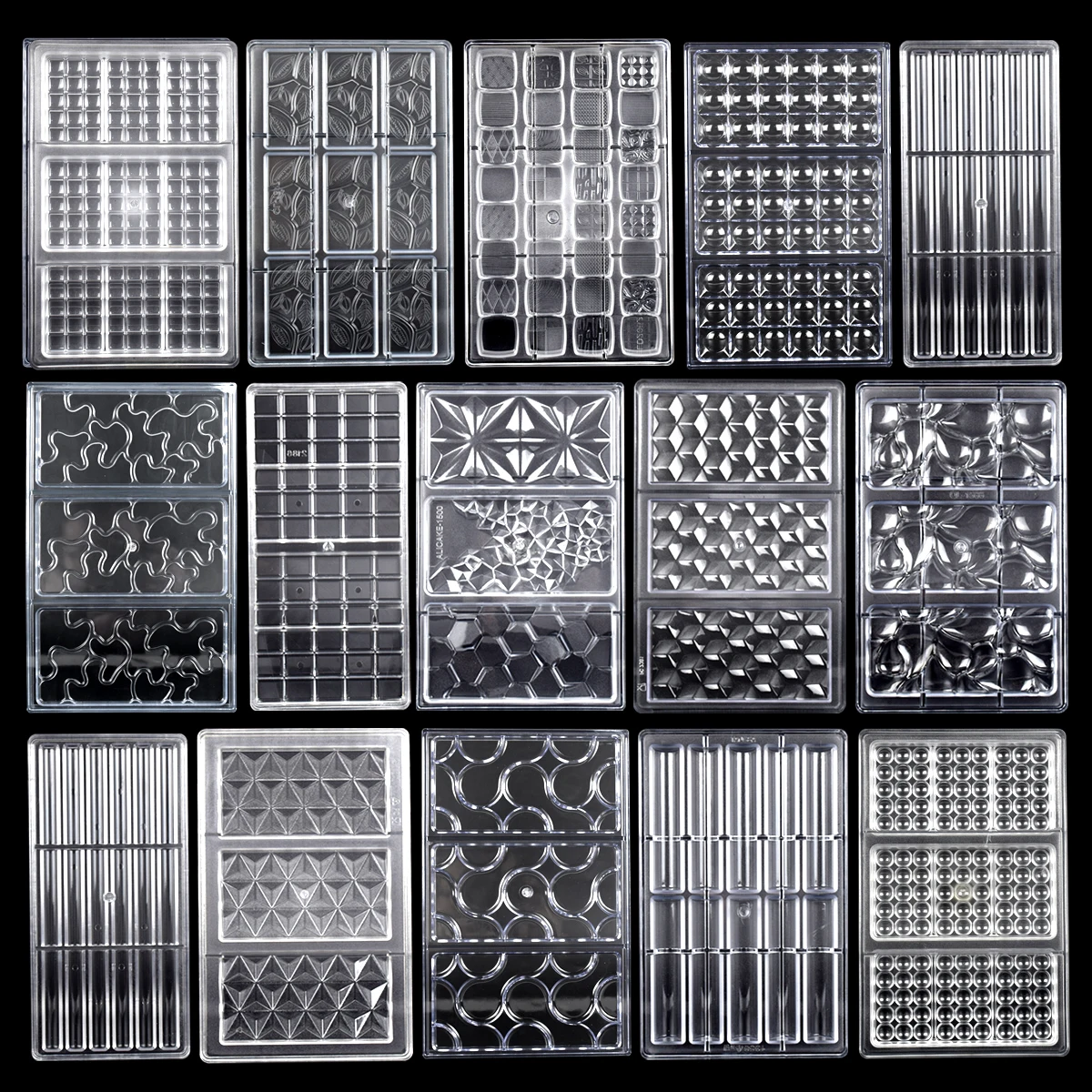

Chocolate Mould Polycarbonate Candy Chocolate Bar Molds Acrylic Bonbons Confectionery Kitchen Baking Pastry Utensils Tools