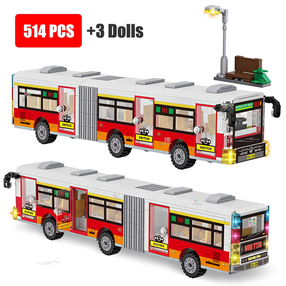 Lego Set Creator - مجموعة مكعبات بناء سلسلة المدينة: حافلة