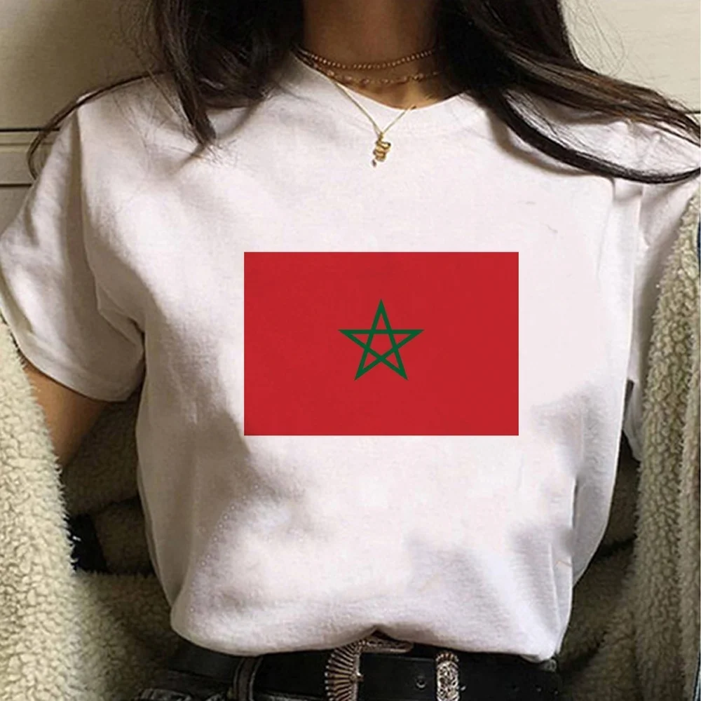 Morocco top tees female goth party baddie gyaru summer t-shirt Retro korean fashion jojifuku japanese japan