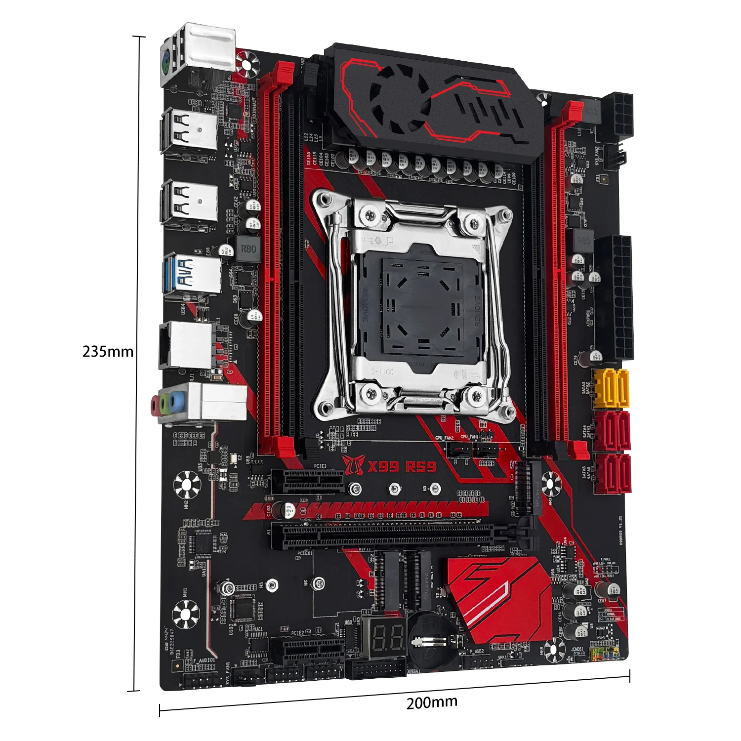 Machinist Rs 9X99 Moederbord Set Kit Xeon E5 2680 V4 Cpu Processor Combo Lga 2011-3 16G = 2*8G Ddr4 2666 Ram Geheugen Nvme M.2 Sata