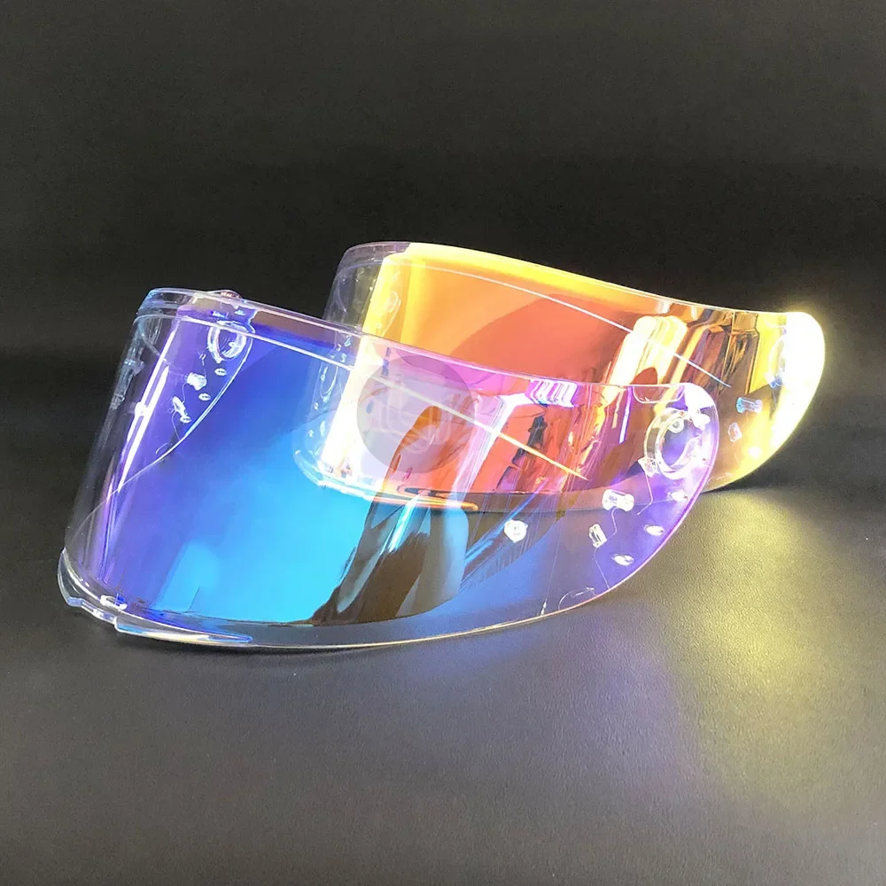 V14 Helmet Lens For MT V-14 Rapide Targo Blade 2 Motorcycle Helmet Visor goggles Clear plating silver red Replacement Visor - Image 3