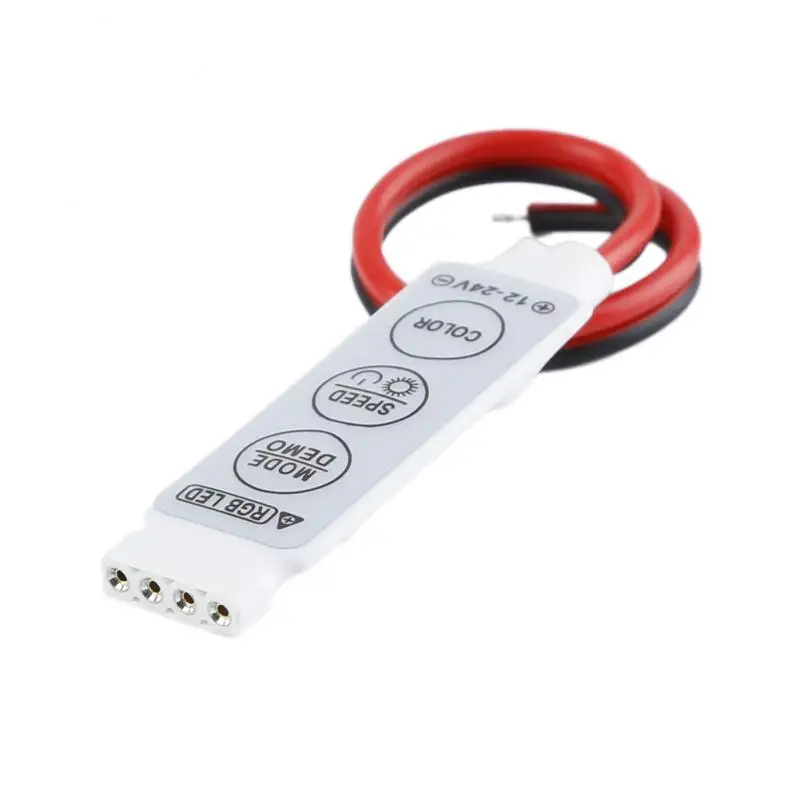 3key RGB LED-Controller 12V 24V Dimmer Helligkeit Mini-Steuerung einfarbig für LED-Licht leisten