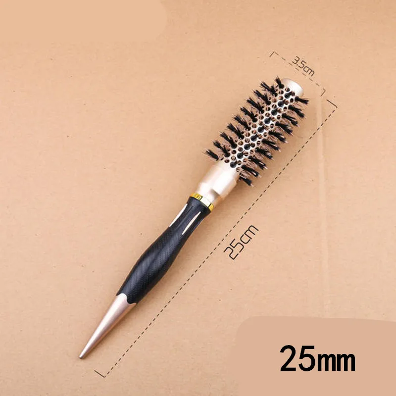 Portable 1PC 25mm Anti-static Round Hair Comb Salon Styling Brush Massager Detangle Brush Hair Care Styling Tools 6