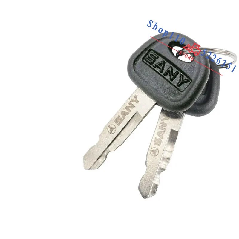 60022654 10/5/1pcs for Excavator Ignition Key Heavy Equipment Loader Accessories Excavator Sany Bulldozer