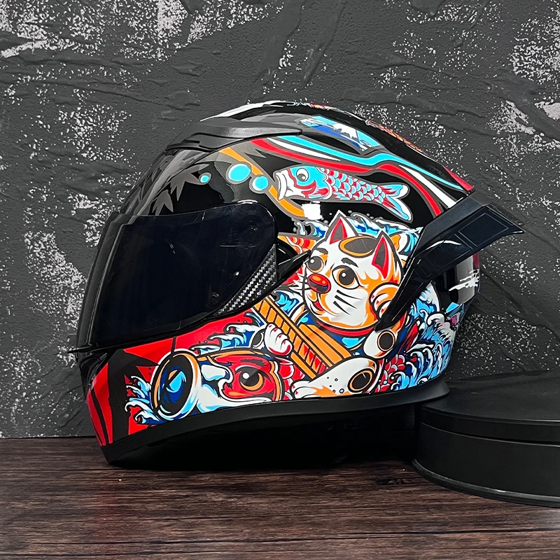 JIEKAI 316 Motorcycle Helmet Men Full Face Casco Moto Double Visor Racing Motocross Helmet Motorbike Capacete Moto Helmets