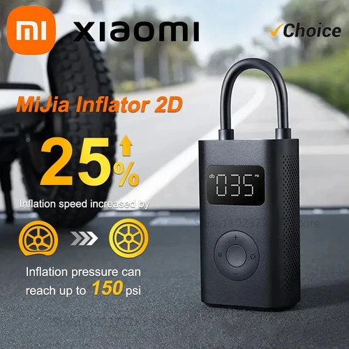 2025 nuevo Xiaomi Mijia compresor de aire inflable Treasure 2D 2000mAh inflador portátil bomba de aire 2D para bicicleta coche motocicleta bola