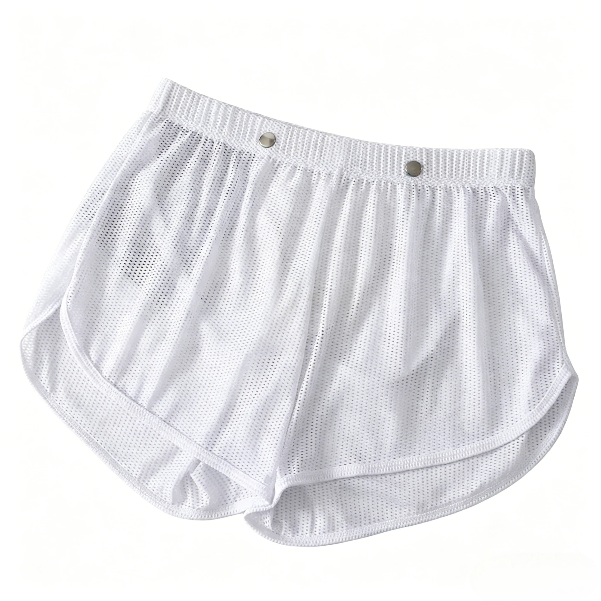 

Men's Mesh Boxer Shorts Breathable Low Waist Lounge Underwear with Bulge Pouch, Elastic Waistband Sports Sweatpants Daily Wear