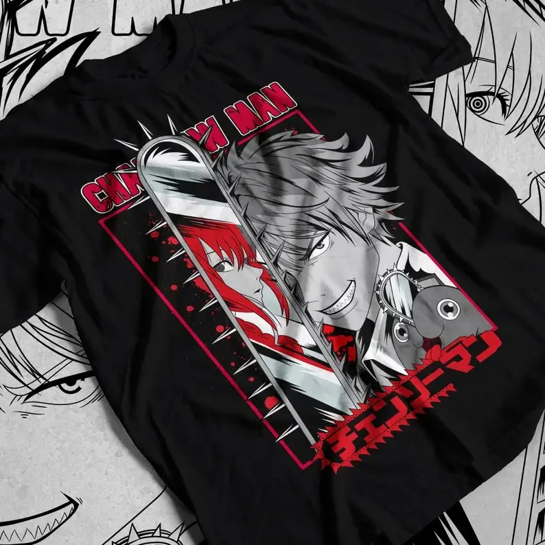 Chainsaw Man Denji Shirt, Makima Shirt, Pochita, Kobeni Higashiyama