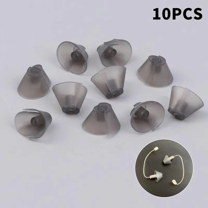 Hearing Aid Eartips 10pcs Soft Reusable Silicone Tips Washable for Improved Sound Clarity Home Nursing