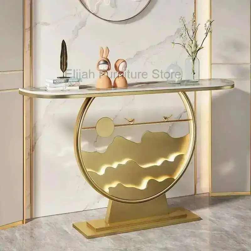 

Table Simple Light Modern Household Luxury Entrance Display Living Room Entrance Table Organizer Showcase Estanteria Furniture