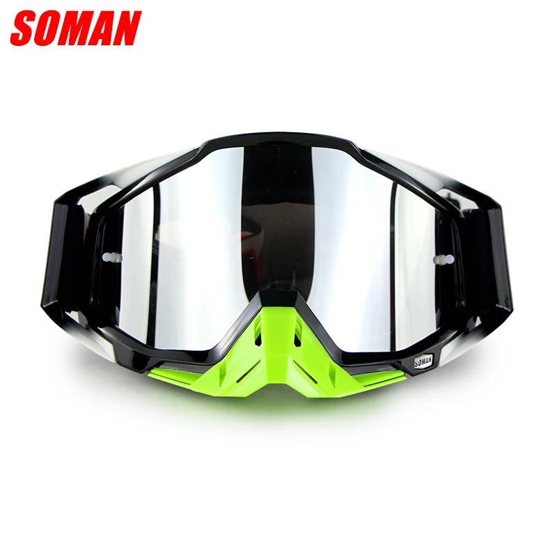 SOMAN Motocross Helmets Goggles SM11 With Three Layers Goggle Foams Outdoor Riding Motorcycle Goggle