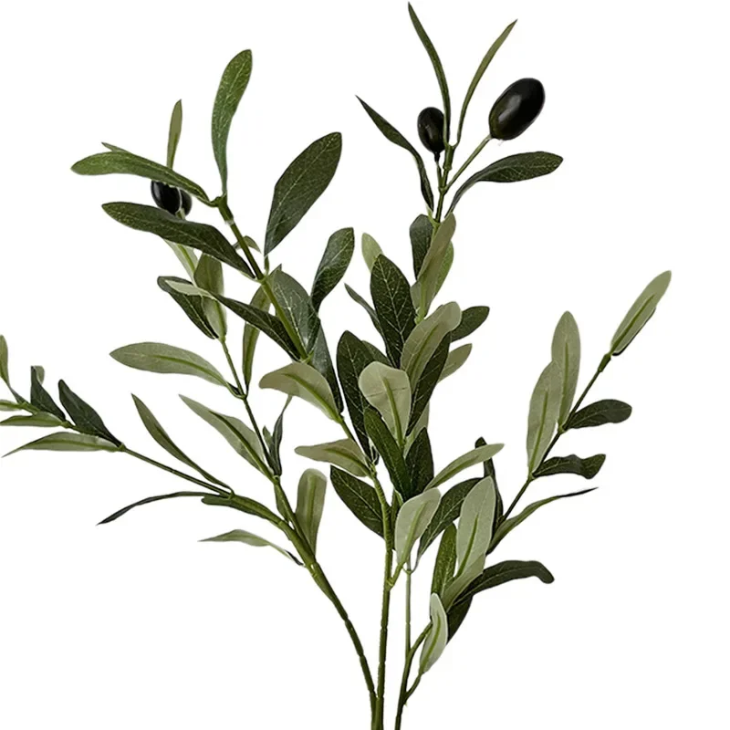 4 fork Artificial Olive Leaf Home Decoration Olive Branch Artificial Green Plant Flower Arrangement Photography Prop