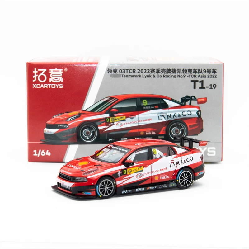 XCarToys 1:64 Teamwork Lynk & Co Racing No.12-TCR China 2023 / No.9-TCR Asia 2022 Diecast Model Car