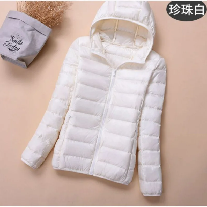2023 New Blue Short Down Jacket Thick Cotton Coat for Women