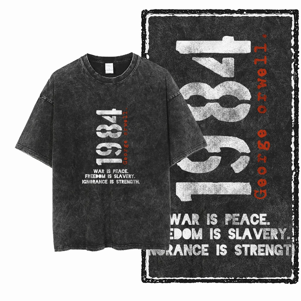x1-x25  STREE THEME Exclusive Graphic Unisex Cotton Acid Washed T Shirt Cool Vintage Streetwear Men Tshirts Big Size Tee for men