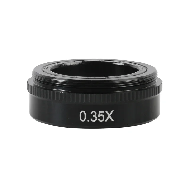 0.5X/0.35X/2X/1X Barlow Auxiliary Objective Glass Lens 42mm For 10A 300X 180X 120X C-MOUNT Lens Industry Video Microscope Camera