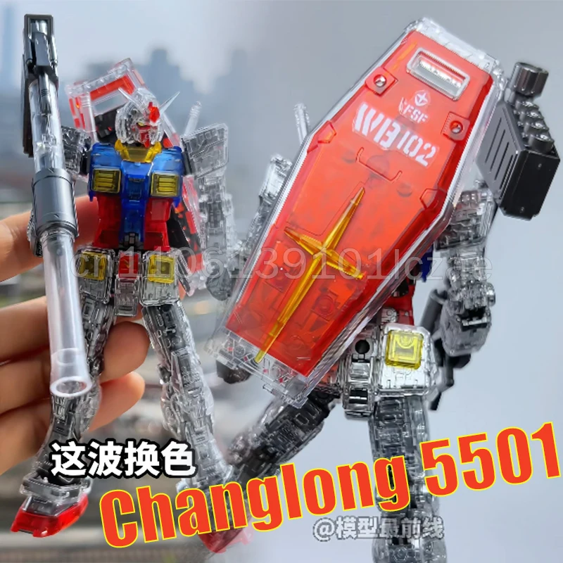 

Набор для сборки модели Changlong 5501 RG в масштабе 1/144 RX-78-2, прозрачный, для коллекционеров, пластиковый подарок-робот