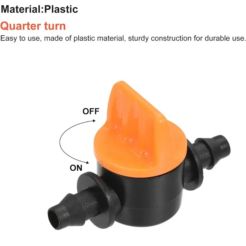 20Pcs Hose Valve Garden Tap Connectors for Drip Irrigation System, 4/7mm Water Flow Control Fittings image 3