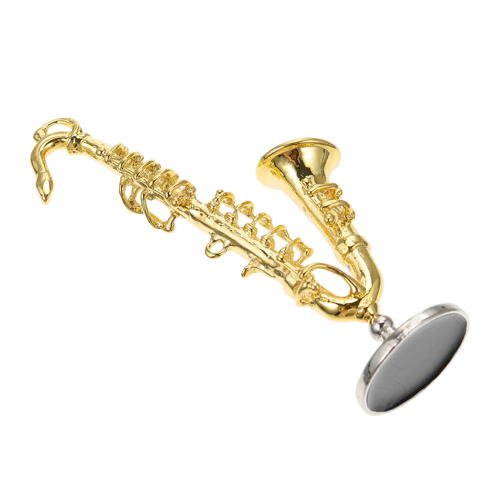 

Toy Saxophone Model Simulated Ornament Kids Musical Instruments Alloy House Decor