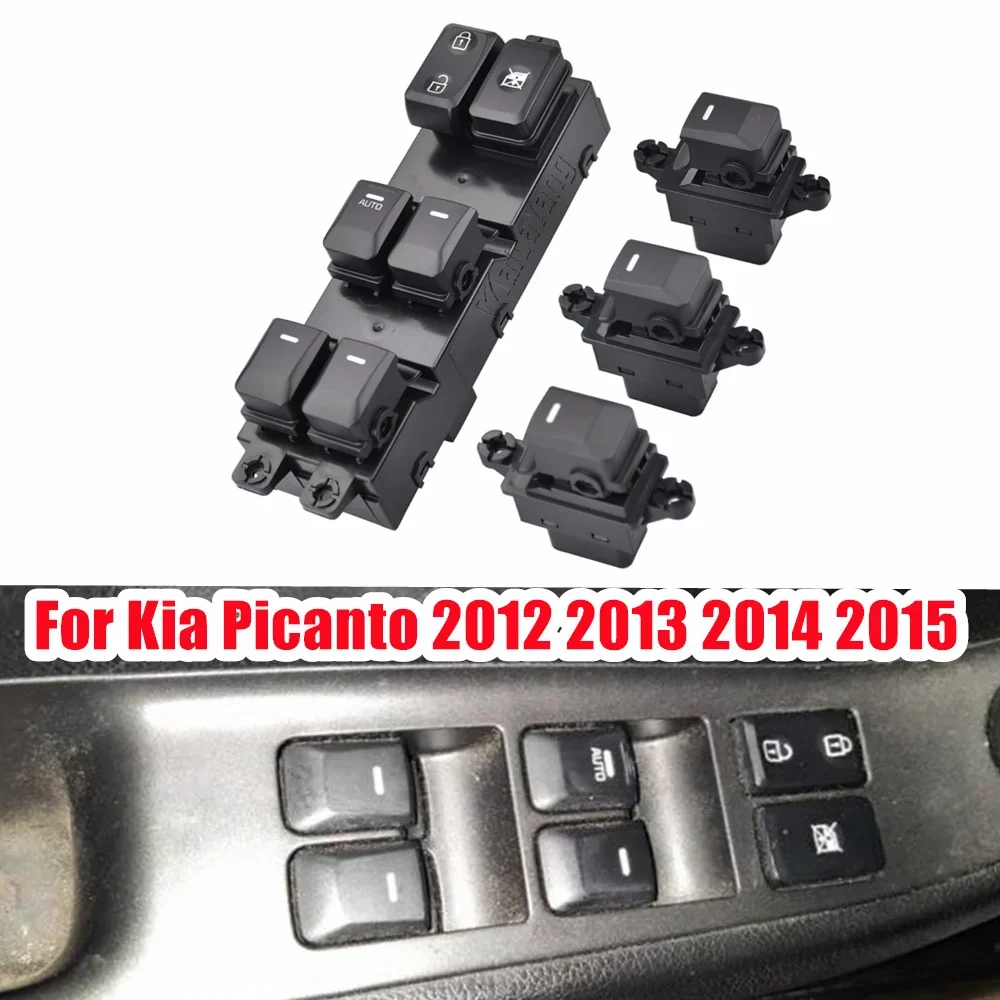 New Power Window Control Switch Button Lifter Regulator For Kia Morning PICANTO 2011-2016 Car Parts 935701Y200 93570-1Y200