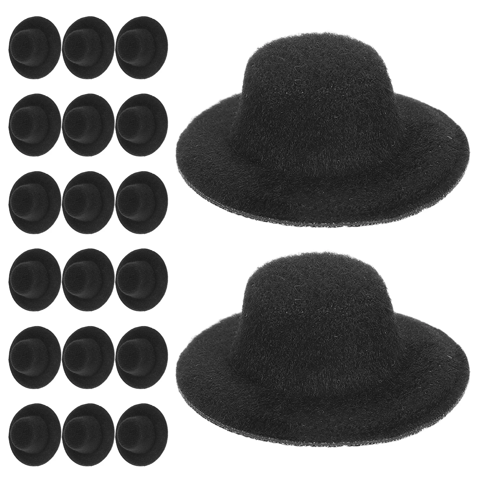 20 шт. мини-шляпы из мягкого фетра, маленькие цилиндры для праздника, поделки своими руками, украшения для вечеринки, крошечные кепки, мини-цилиндр, миниатюрная шляпа