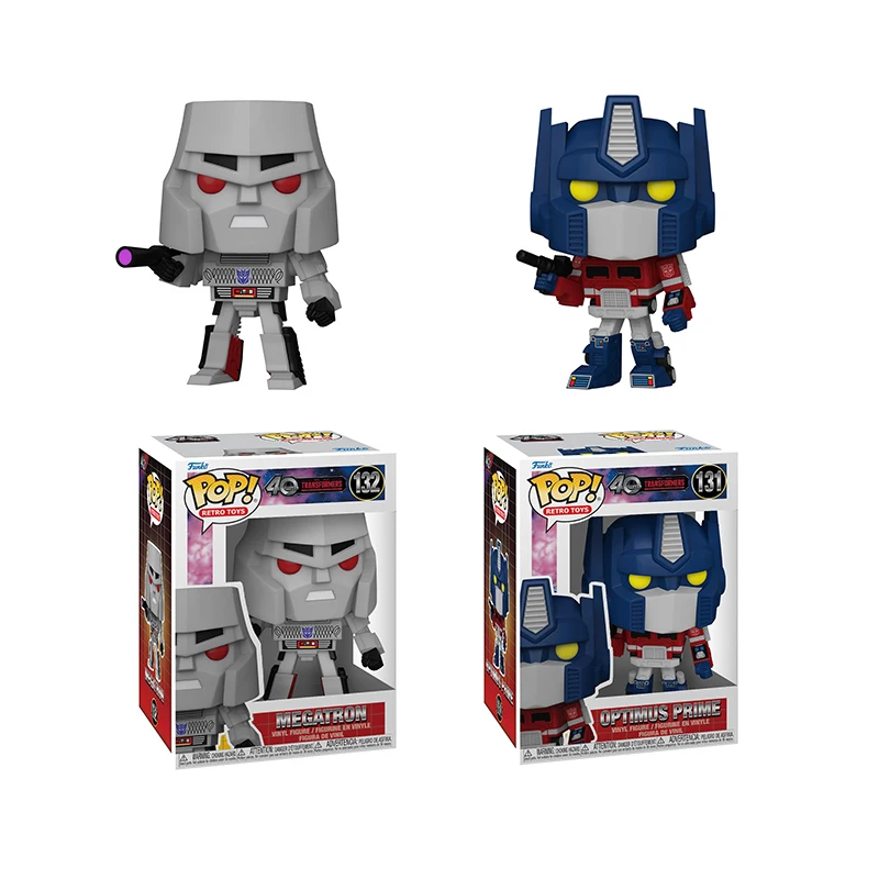 

Transformers Funko Pop Optimus Primal Megatron Action Figure Toys Boys Limited Edition Collectible Model Ornaments Gifts
