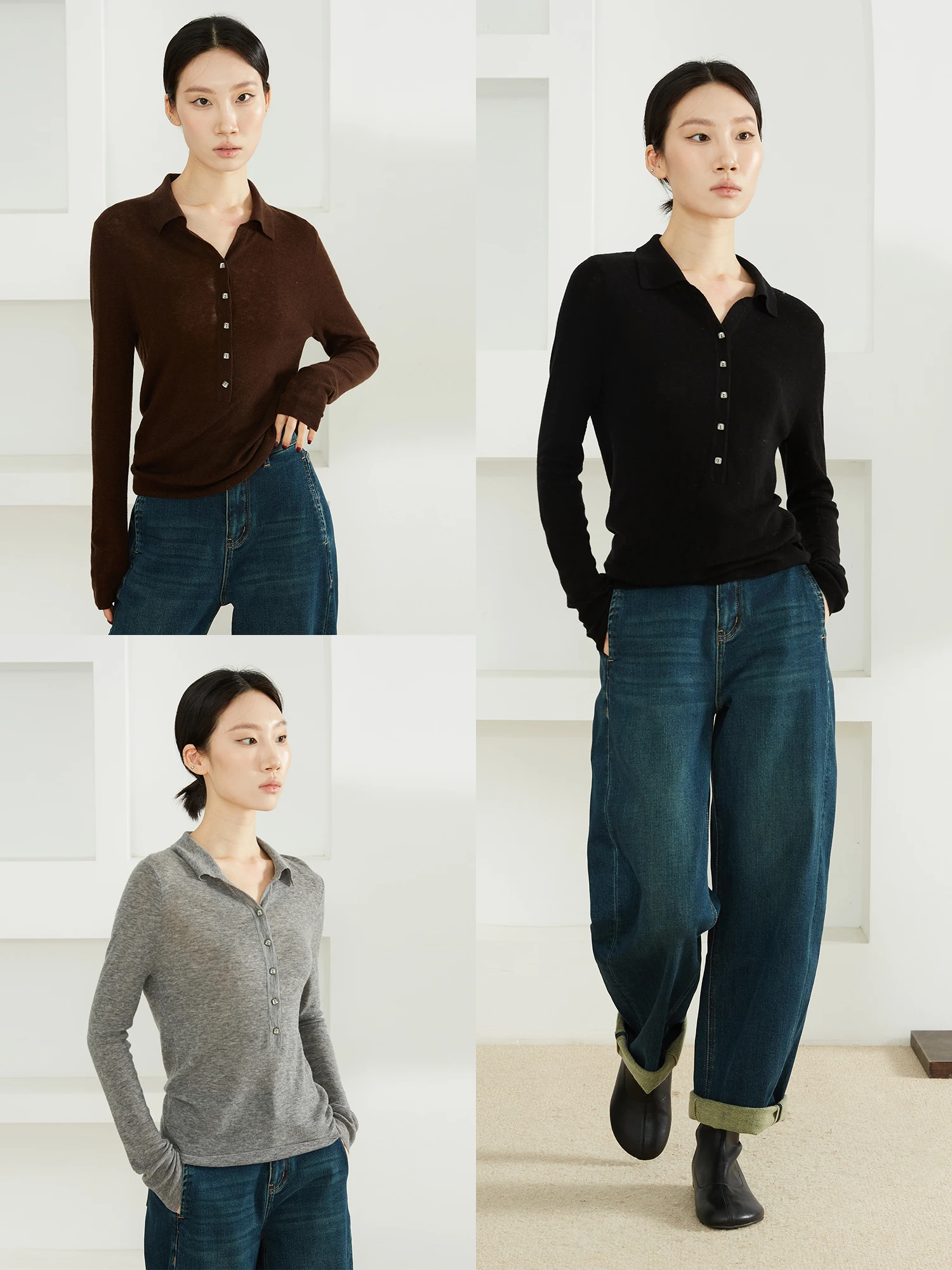 

Специальное предложение: 100% водорастворимый свитер из австралийской мериносовой шерсти, вязаный, женский, облегающий, базовый слой, шерстяная кофта