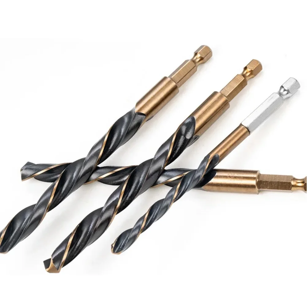 

Drill Bit Set 13pcs with Hex Shank for Metal Wood Drilling 1.5 to 6.5mm Cobalt Coated HSS Tool for Power Drills