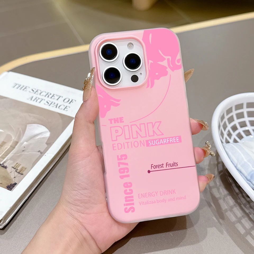 Funda de silicona mate con logo b-bulles, versión fashion, 2 en 1, para iPhone 17 Air 16 15 14 13 Plus 12 Pro 2