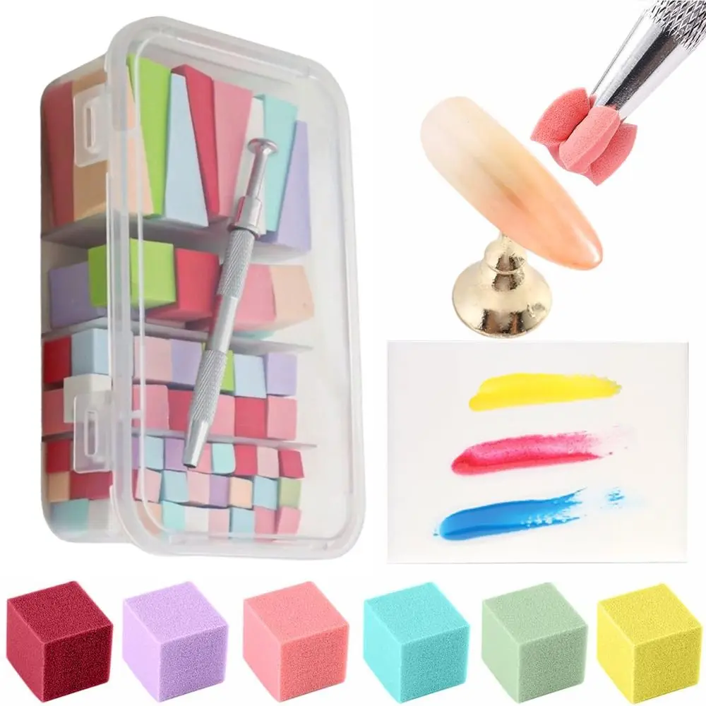 

Набор губок для стемпинга и градиентного дизайна ногтей: высокоэластичные, мягкие, мини-губки для ухода за ногтями, для нейл-арта, в форме кусочков тофу, для салонов красоты