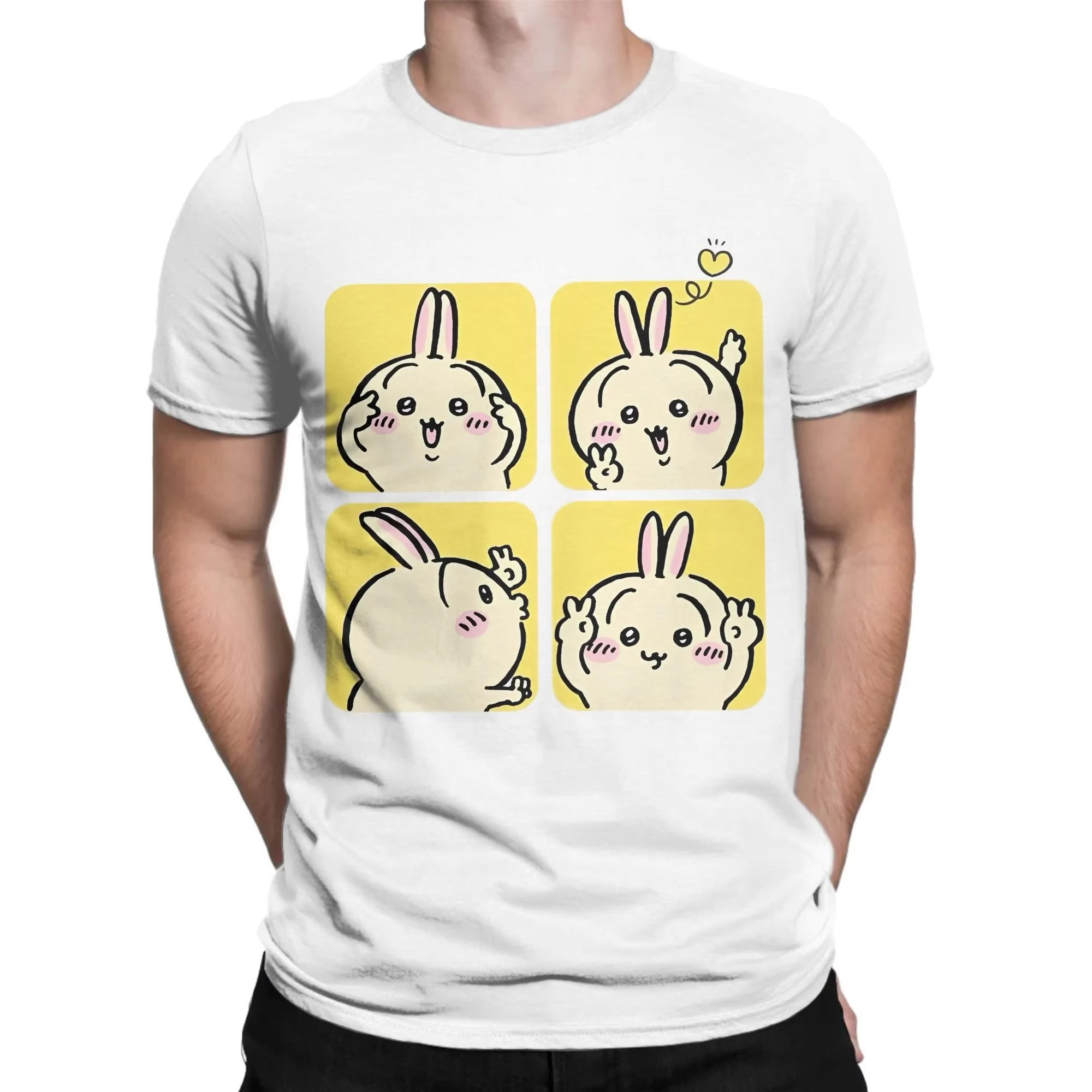 

Новинка 2024, футболки для пар, милые футболки в стиле ретро с героями мультфильмов, футболки с короткими рукавами и круглым вырезом, эстетические футболки из чистого хлопка в стиле Харадзюку