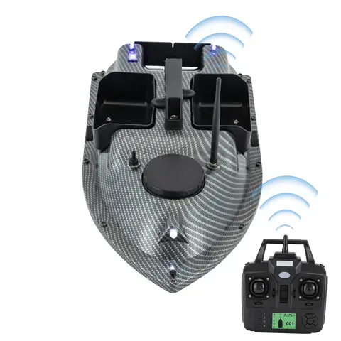 เรือตกปลา GPS แบบชาร์จไฟได้พร้อมแบตเตอรี่ 2 ก้อน 16 จุดตําแหน่งเรือเหยื่อโหลด 2 กก