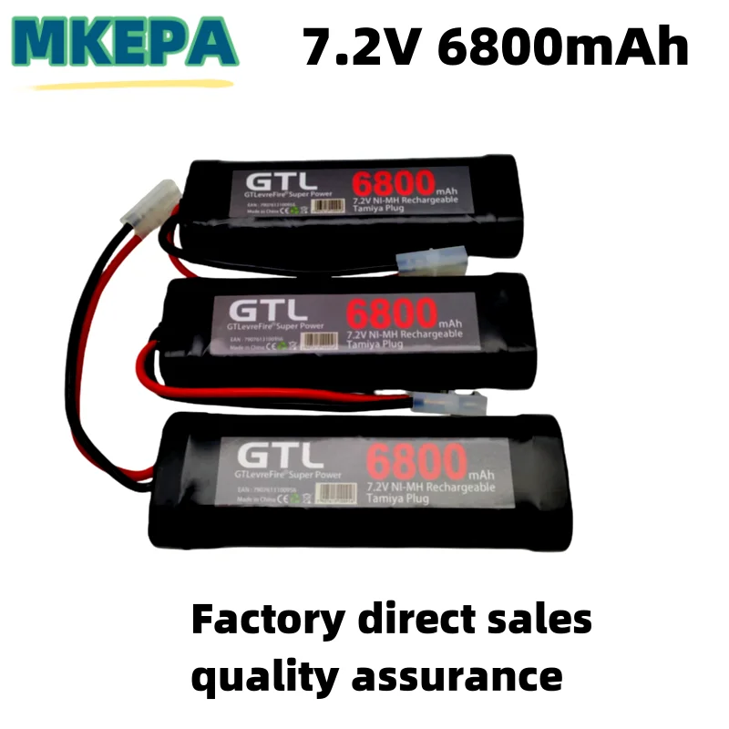 Nuova batteria 7.2V 6800mAh NiMH pacco batteria RC Car Truck Bugibot Tank ni mh batterie Grey Dinner Power Supply