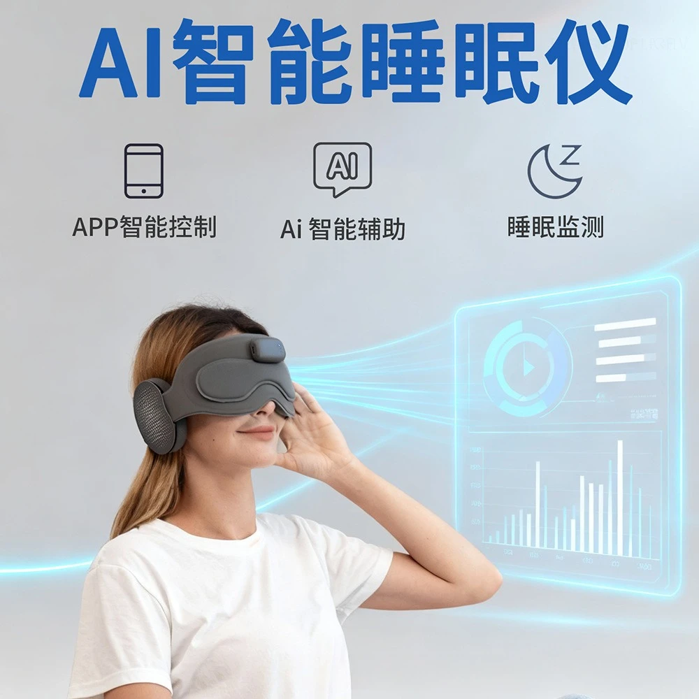 Cross-Border Wireless  Visual Eye Massager - Heated Eye Care Device with Smart Meditation & Sleep Function