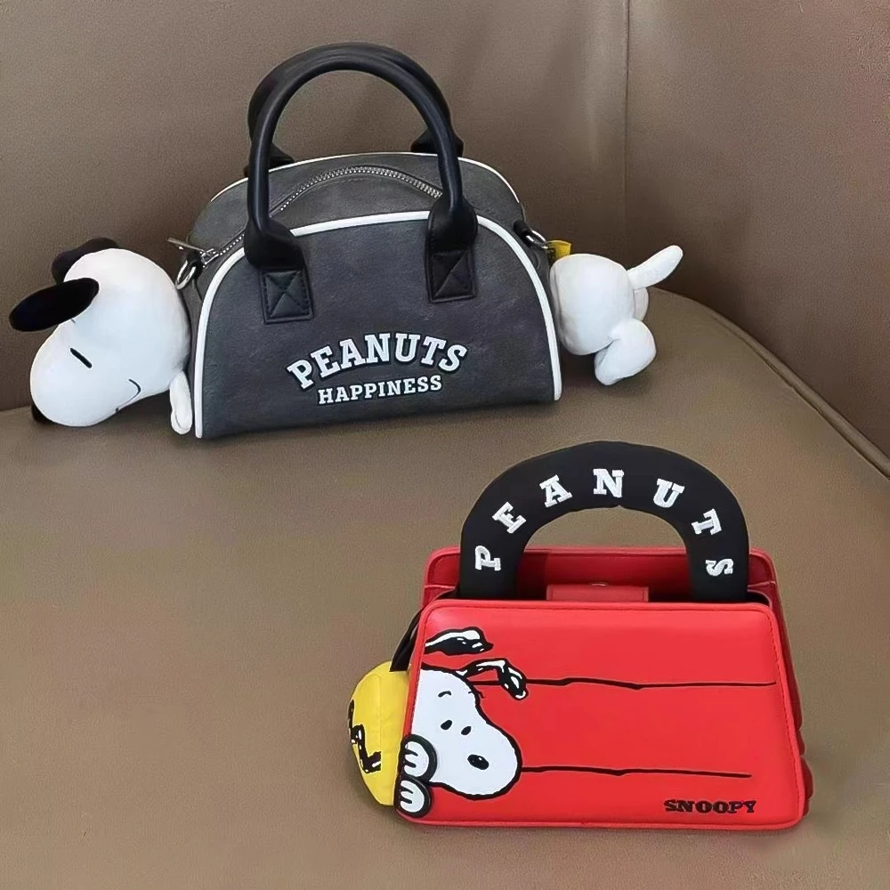 

Peanuts 75th Anniversary Snoopy Crossbody Bag -Cute Cartoon Shoulder Bag Lightweight for School College Women Men