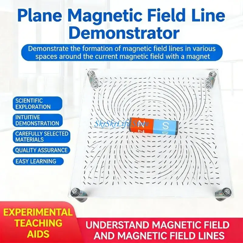 E65E Physics Electromagnetic Experiment Field Line Demonstrator Tool Kid Hands On Learning Toy For Science Education