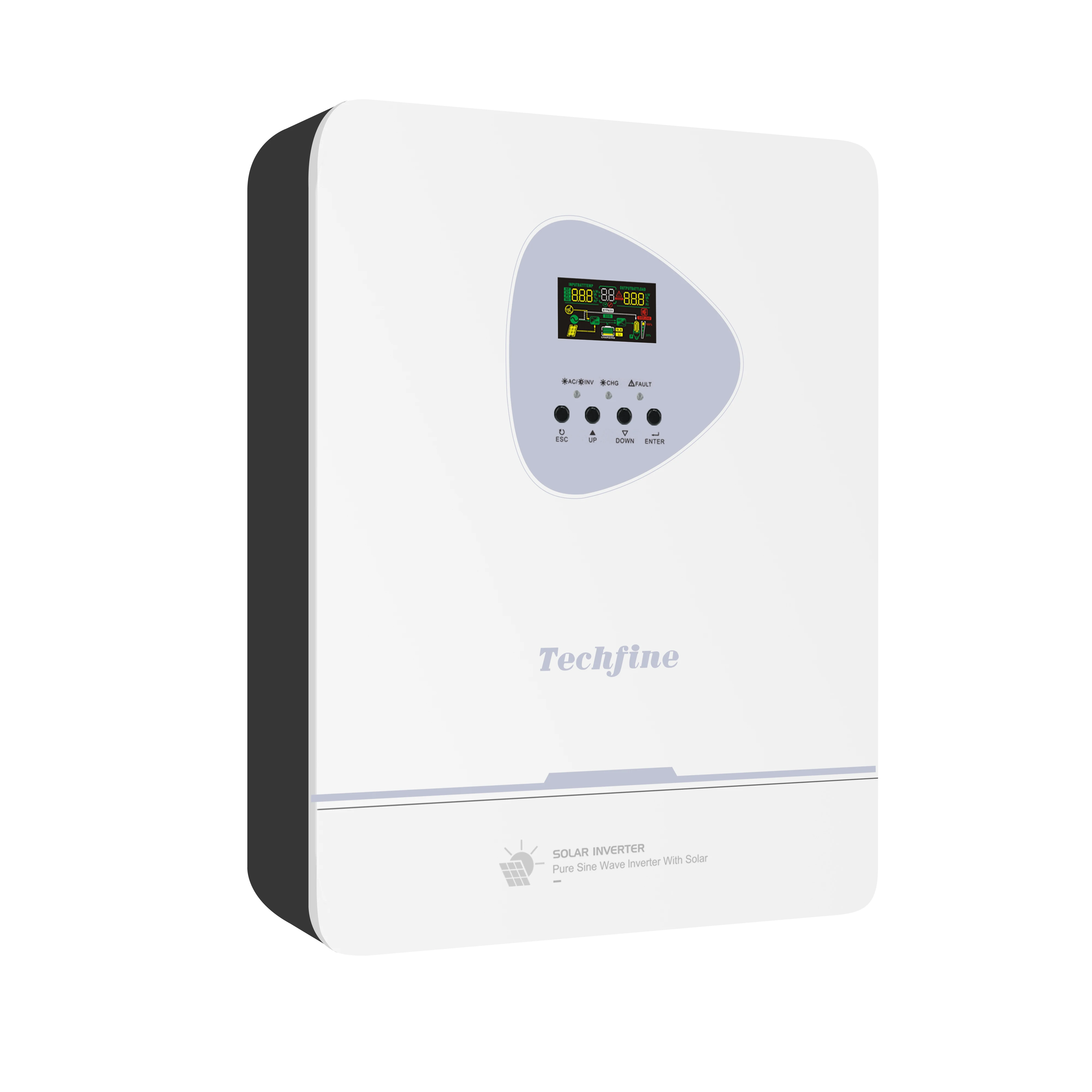48V 12KW Dual Off Grid Hybrid Solar Inverter 120/240V Output 200A High Efficiency On Off Grid