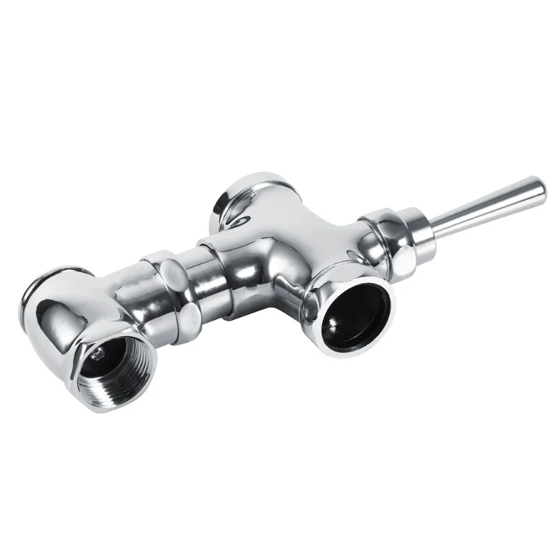 G1in صمام تدفق مبولة قابل للسحب صمام تنظيف من نوع الضغط اليدوي للحمام المرحاض #3