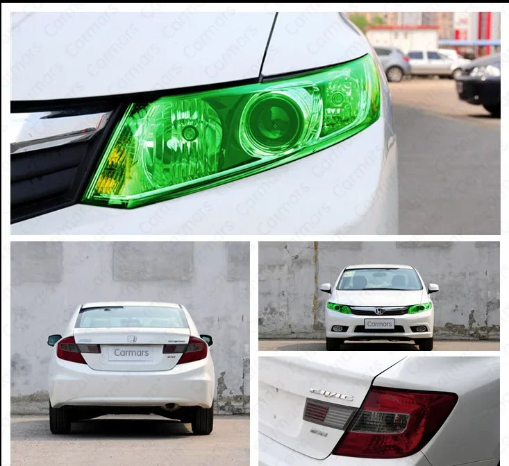 Gloss Transparent Light Black Smoke PVC Film Tint 30 X200cm Headlight Taillight Wrap Cover Film Foil Sticker Cover Car Styling image 4