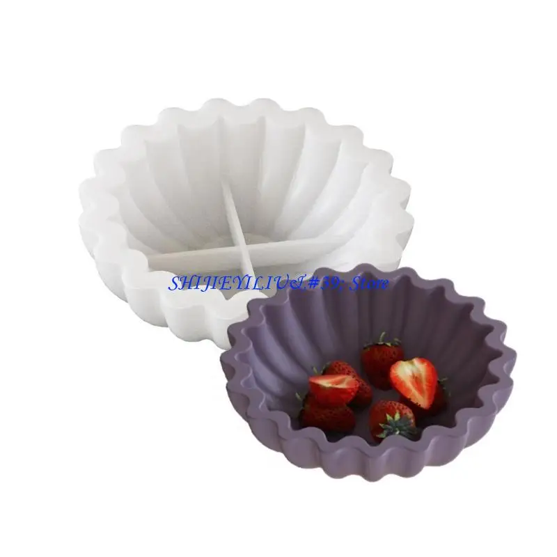 E21F Reusable Silicone Resin Mold for Crafting Oval Tray Dish Art Accessories