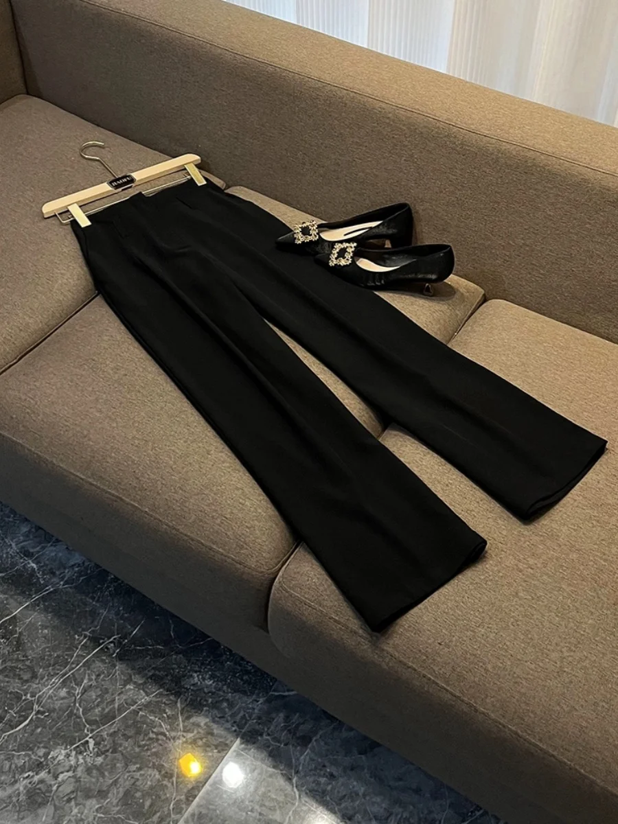 여성용 전문가용 가을 겨울 패션 와이드 레그 팬츠 조끼 세트 고품질 C942