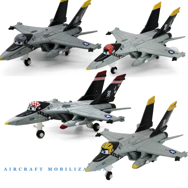 Simulation Personalised Anime Aircraft Alloy Fighter Toy Model Kids Boy Toy Realistic Combat Aircraft Toy Collection Gift