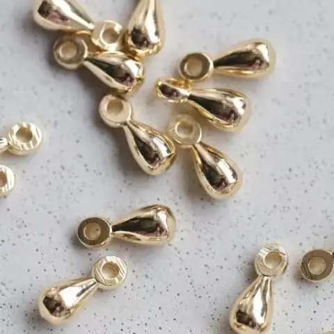 1pcs Copper-plated Gold Water Drop Star Love Charms Pendant For Jewelry Making DIY Necklace Bracelet Accessories Findings