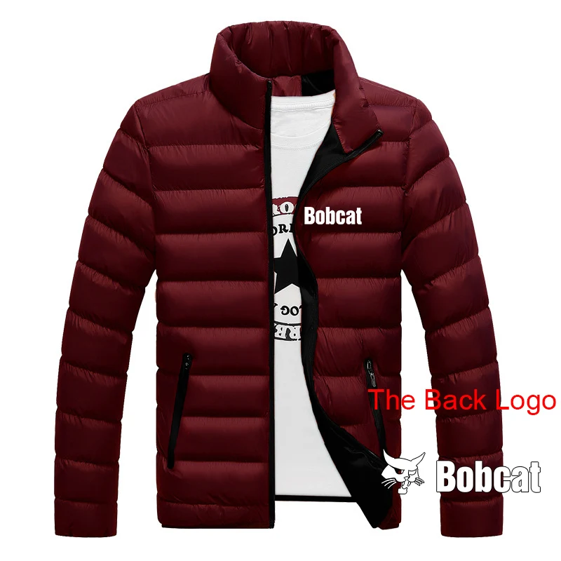 2024 Men New Bobcat Heavy Equipment Spring and Autumn Printing High Quality Leisure Cotton Comfortable Clothes Jacket Tops