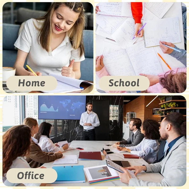 Pack Clear Report Covers With 50 Sheets Of 70 Capacity Including 9Mm Transparent Resume Folders And Sliding Binding Bars