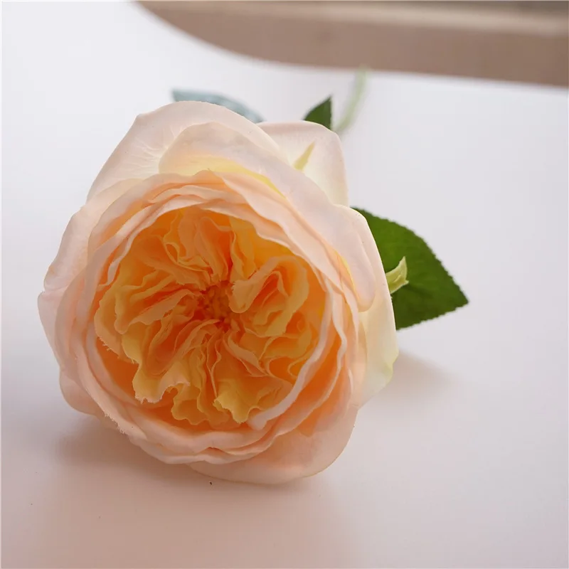 5 teil/los feuchtigkeit spendende Austin Rose künstliche Blumen echte Berührung Rosen Hochzeits dekor Latex Blume Braut strauß Home Party Blumen – Detail 9