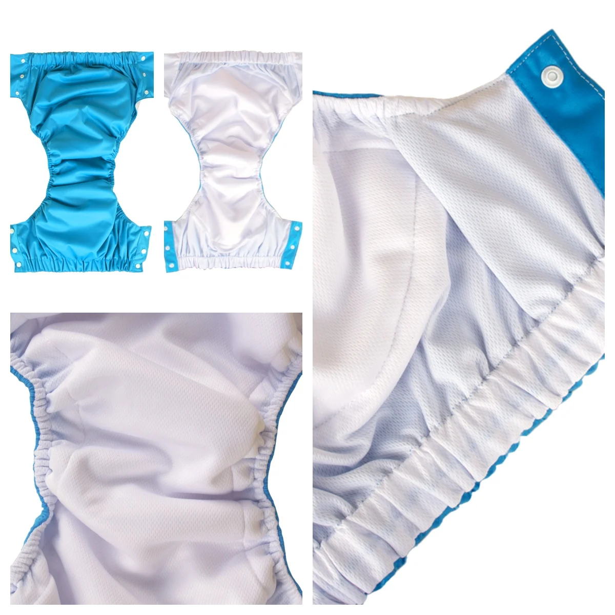 AIO المفاجئة زر حفاضات الكبار سلس البول السراويل كبيرة الحجم قابل للغسل القماش حفاضات للمرضى وكبار السن الرجال والنساء