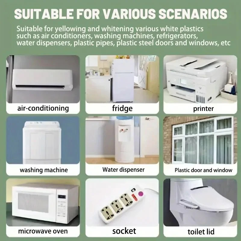 مزيل اصفرار بلاستيكي متعدد الوظائف وكيل إصلاح مكيف الهواء - مناسب لوحدات التيار المتردد والأثاث والسيارة #6